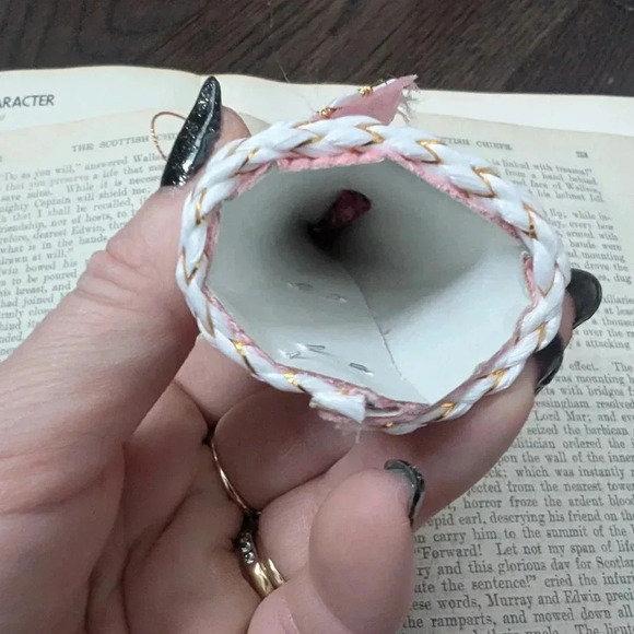 Vintage Pink Angel Ornament - Picture 9 of 9